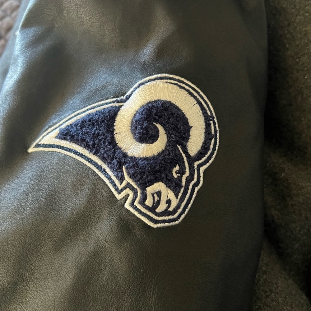 NFL Los Angeles Rams Kids Jacket - Black and Gray L 14-16 - Picture 5 of 9